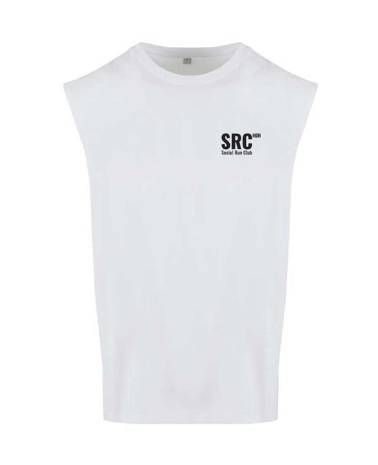 Social Run Club - Sleeveless Tee White