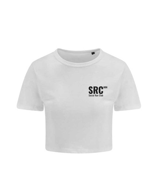 Social Run Club - Cropped Shirt White