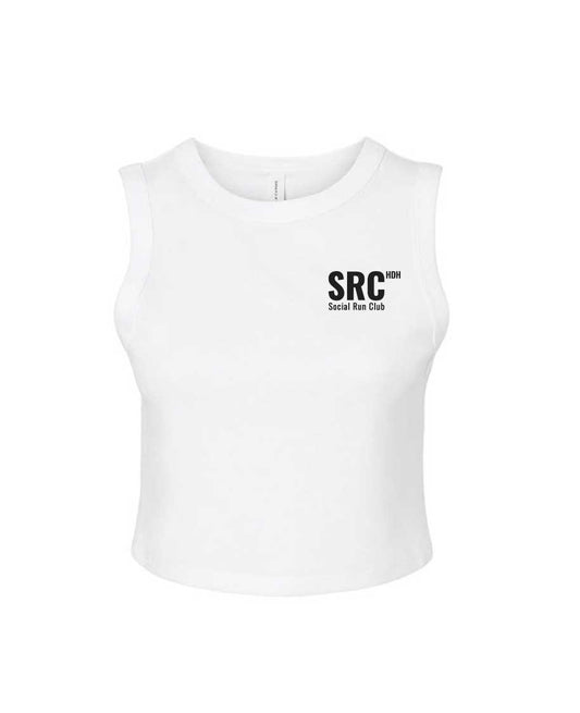Social Run Club - Crop Tanktop White