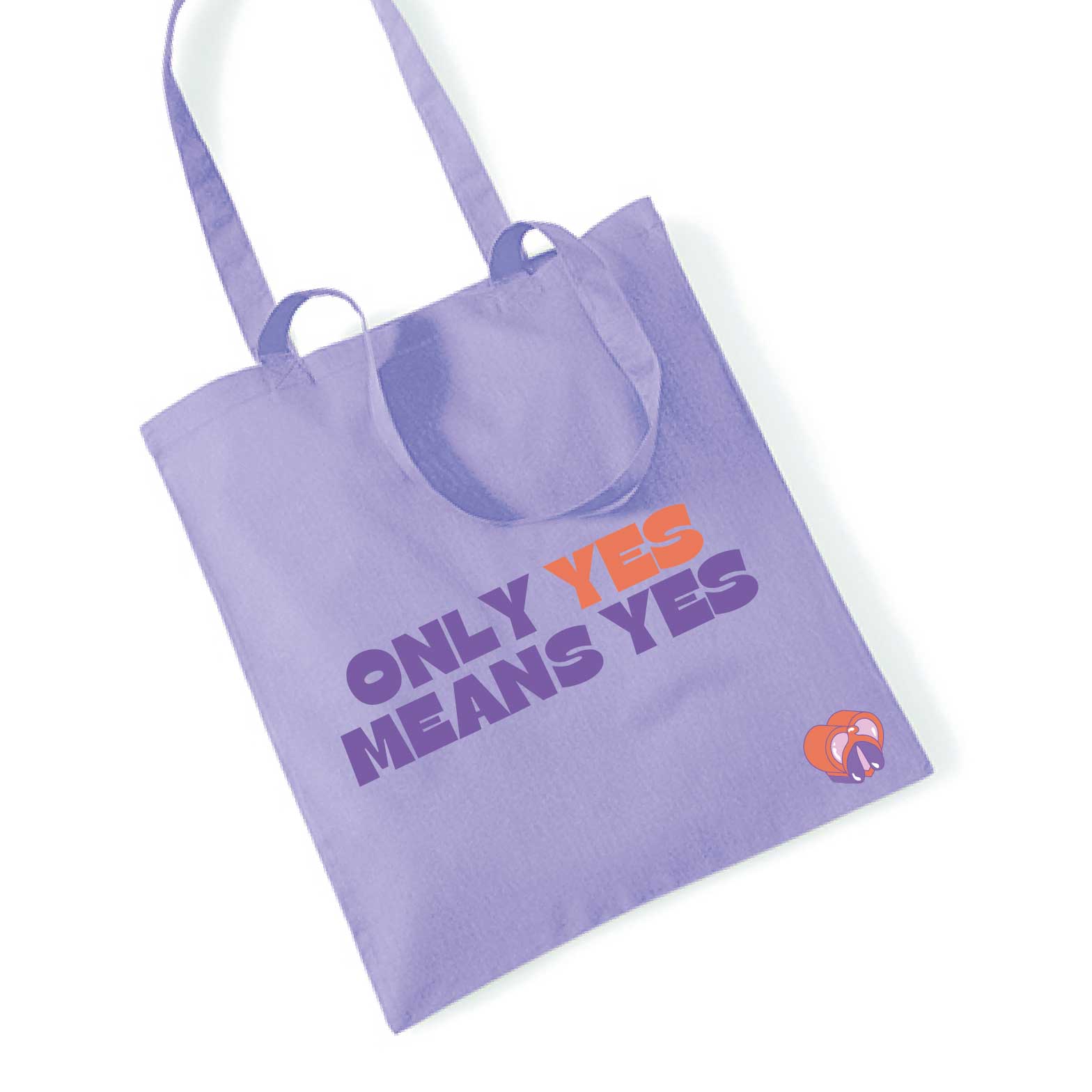 Clit Club - Only Yes Means Yes Baumwolltasche Lavender